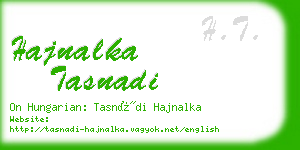 hajnalka tasnadi business card